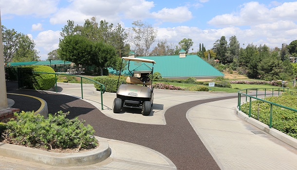 Rubberway Porous Rubber Trails at a Country Club