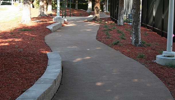 Rubberway Rubber Trail at Texas Instruments Corporate Campus for health and wellness