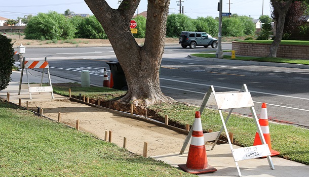 Rubberway Prepared Sub-base with Temporary Wood Edges